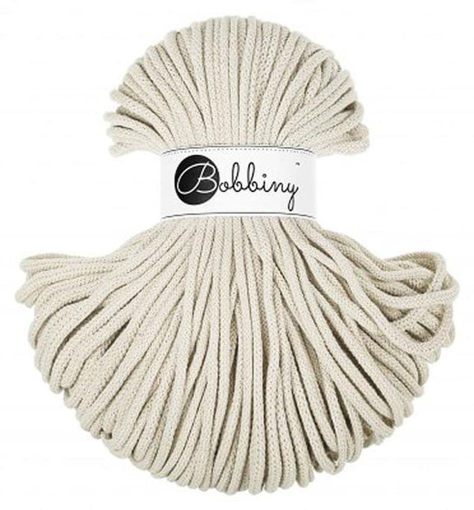 Bobbiny Premium Baumwollkordel 5 mm 100 m Cashmere Beige, , Produktbild 