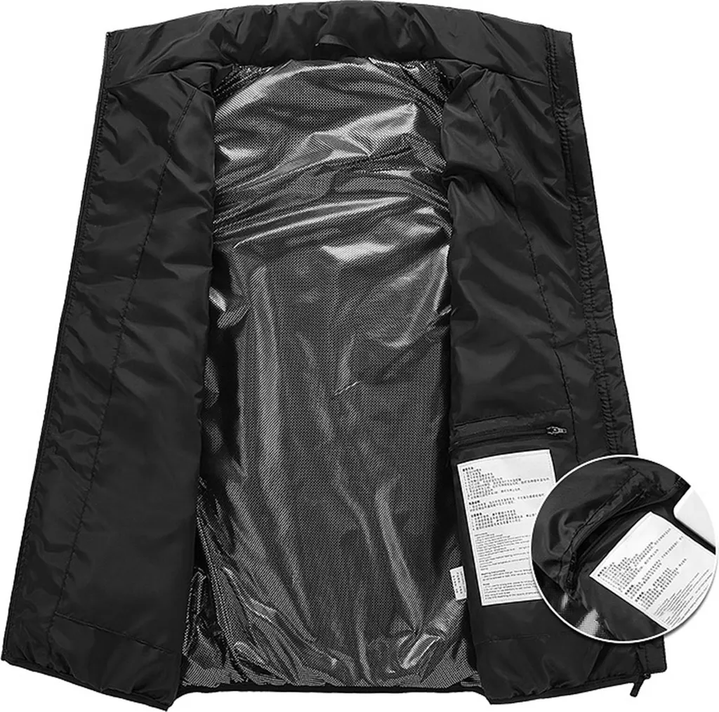 Gilet Riscaldato, Gilet Riscaldante Elettrico Leggero da Uomo con Batteria da 16000 mAh, 8 Zone di Riscaldamento, con 3 Livelli, per Escursionismo, Campeggio, Pesca, Sci, Taglia M | IT