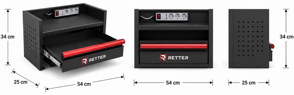 Wandhalterung für Elektrowerkzeug-Aufbewahrung Schrank | Produktbild 