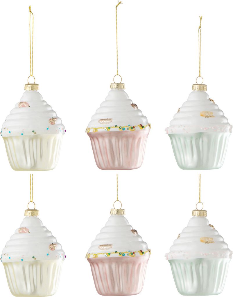 J-Line Dose Von 6 Cake Hängend 2+2+2 Glas Mix