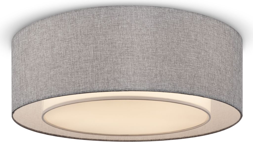 Runde Deckenleuchte Bergamo LED Dimmbar Chrom Grau E27 60W Maytoni