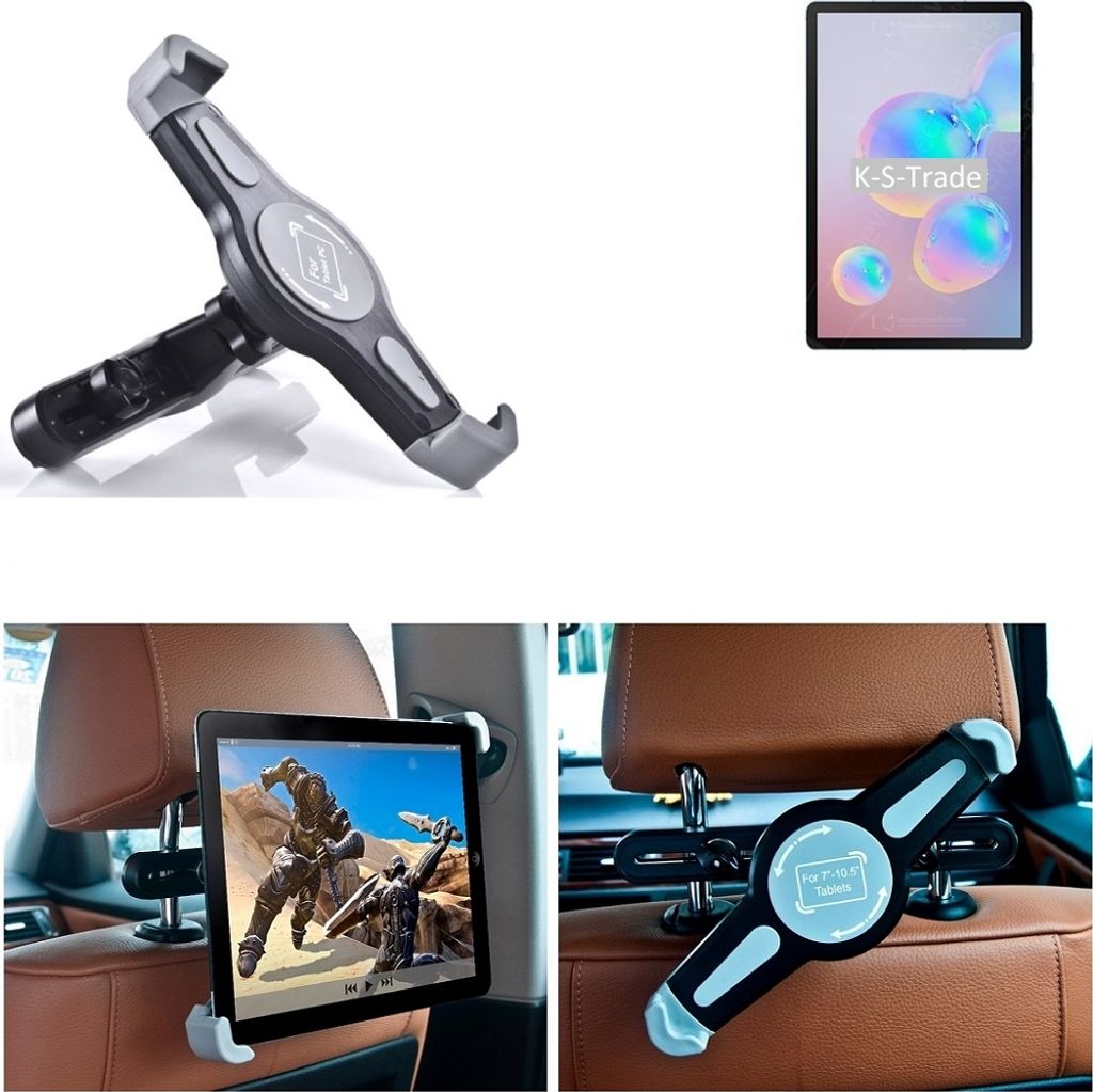 K-S-Trade Tablethalterung kompatibel mit Samsung Galaxy Tab S6 5G KFZ Kopfstützen Halterung 360° Auto Sitzhalterung Headrest Holder Halter Tablet PC
