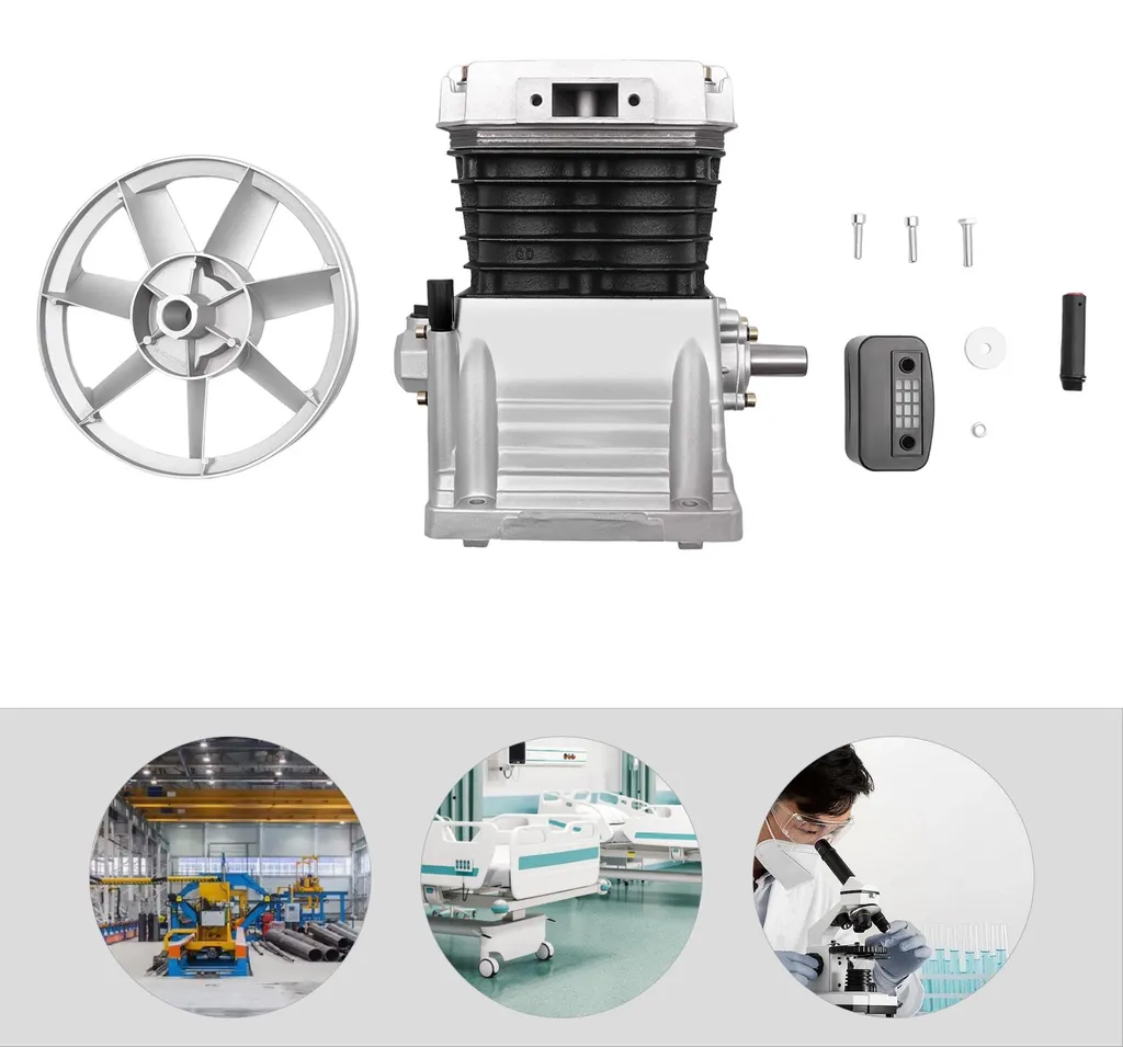Tête de compresseur d'air 3HP argenté haute performance - Modèle TX-30