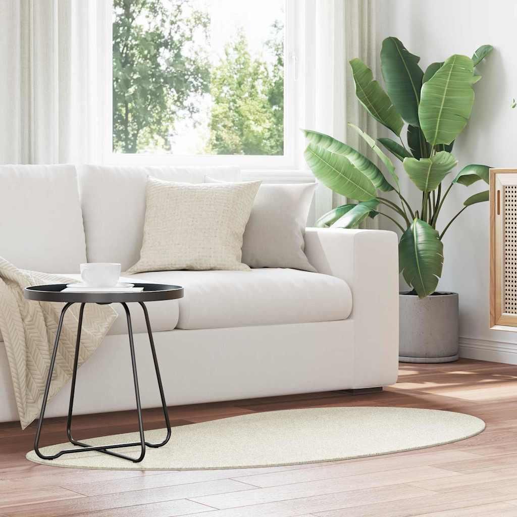 Bereichsteppiche HUARTE Creme 80 x 150 cm Polyester