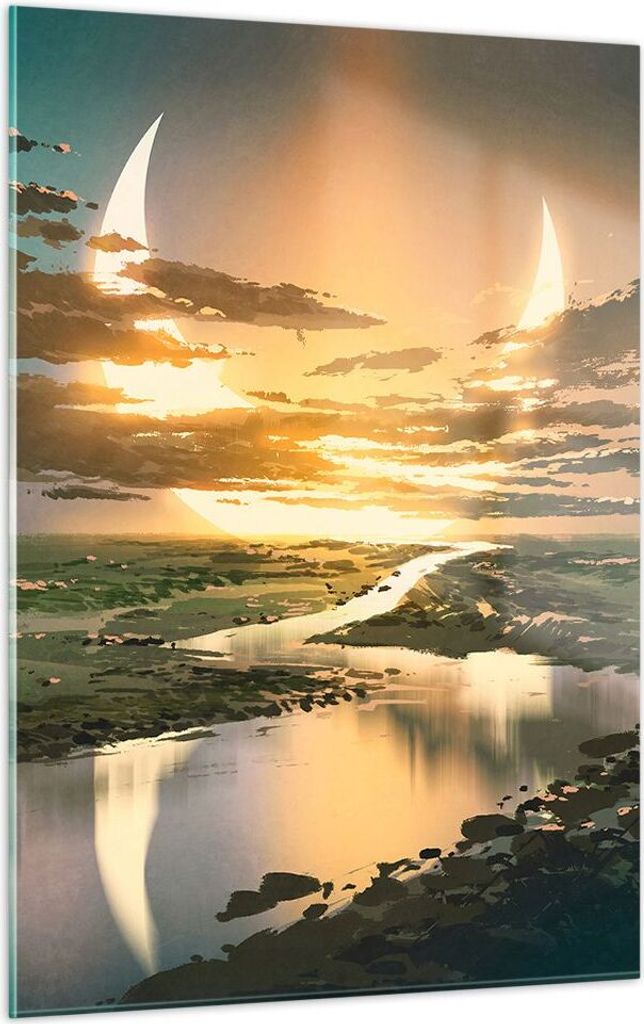 Bilder auf glas - Einteilig - natur natur - 50x70cm - Glasbilder - Wandbilder - Bilder - Kunstdruck - zum Aufhängen bereit - Wanddekoration aus Gl...