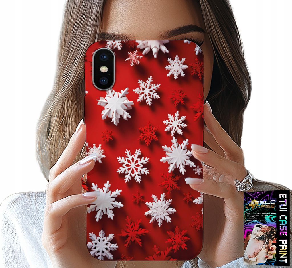 Hülle Für Iphone X / Xs - Schneeflocken, Schnee, Sterne, Urlaub