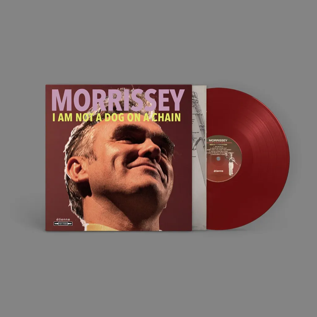 Disque Vinyle Morrissey Rouge Transparent pour Platine Haute Fidélité