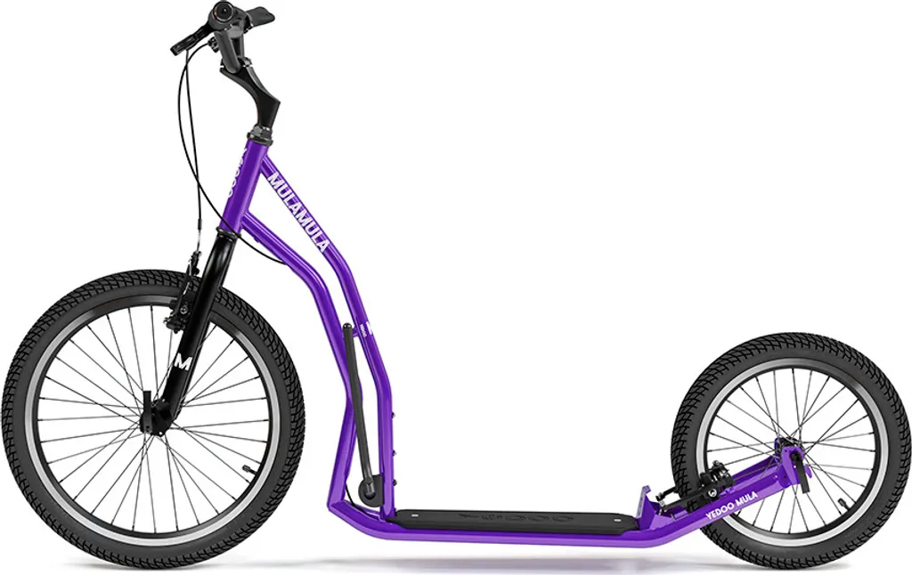 Trottinette roues gonflables Yedoo Mula Y40 scooter violet robuste