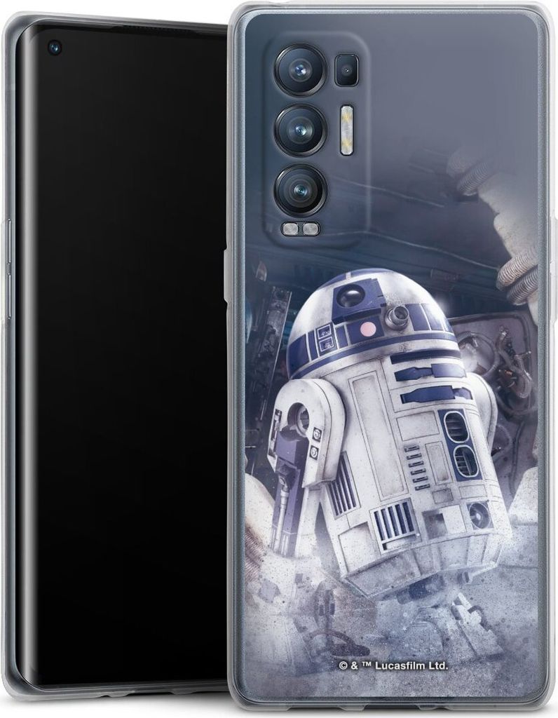 DeinDesign Handyhülle für Oppo Find X3 Neo Silikon Hülle Case Smartphone Schutzhülle Fanartikel Roboter Star Wars