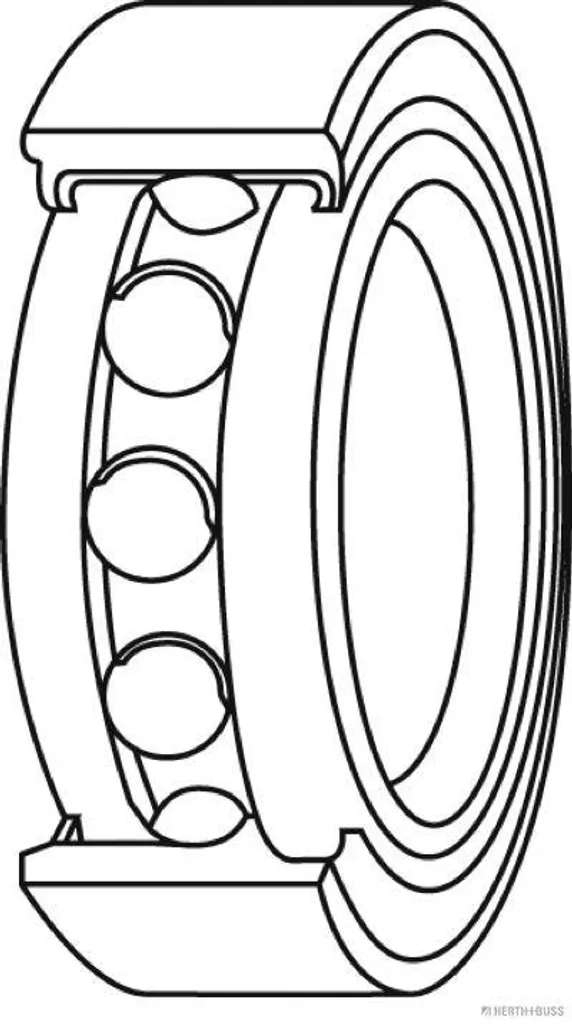 Jeu de roulements de roue arrière suspension droite moyeu J4718010 Kit - 2