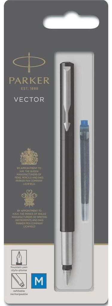 Parker Vector, Schwarz, Blau, Medium, Beidhändig, 1 Produktbild 