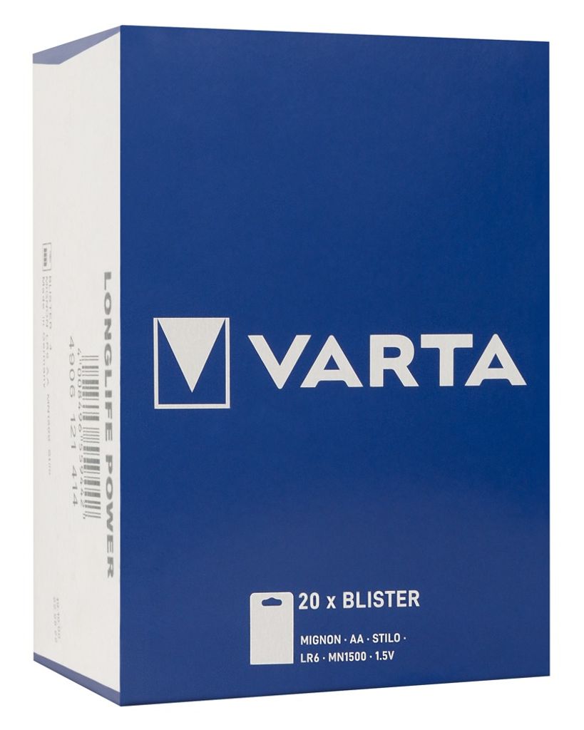 Varta Longlife Power Alkaline Batterien Mignon AA 1.5V - 4er-Pack
