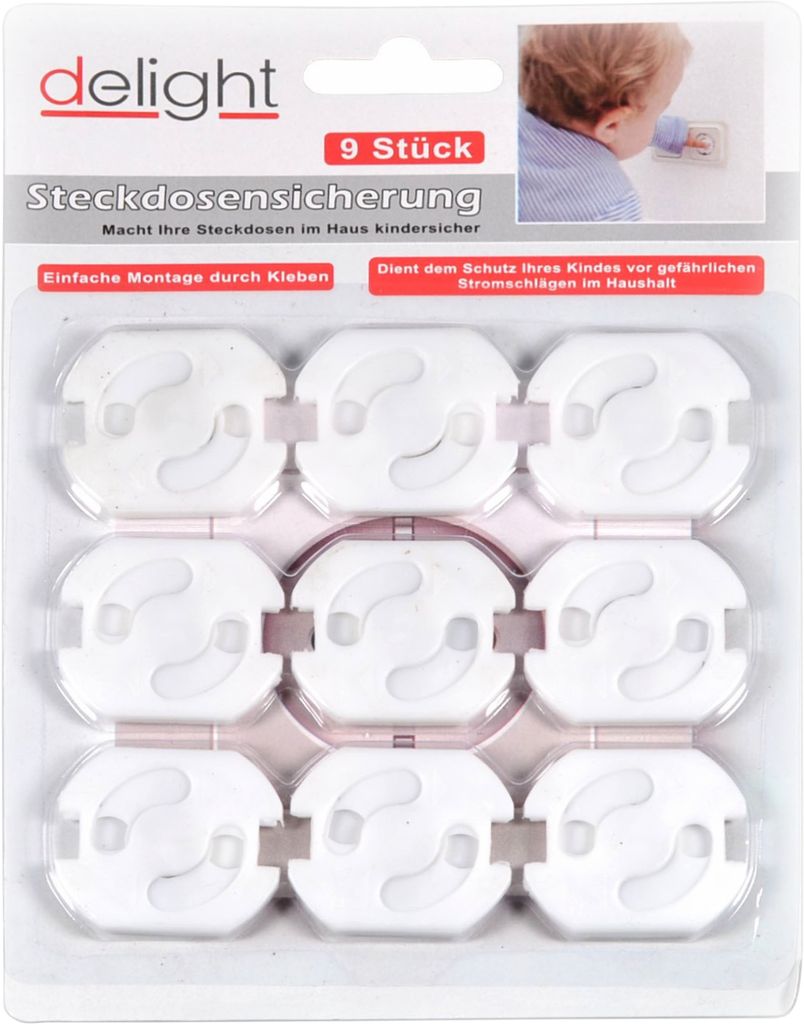 6 Stück Steckdosen Kappen Kindersicherung Steckdosensicherung Steckdosenschutz 