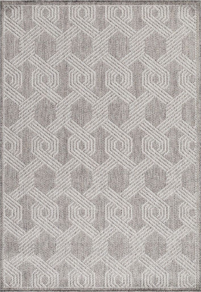 Teppium Outdoor Teppich Wetterfest Innen & Außenbereich Modern Design Küchenteppich Balkon Terrassen Flachgewebe Wetterfest, Grösse: 60x100 cm