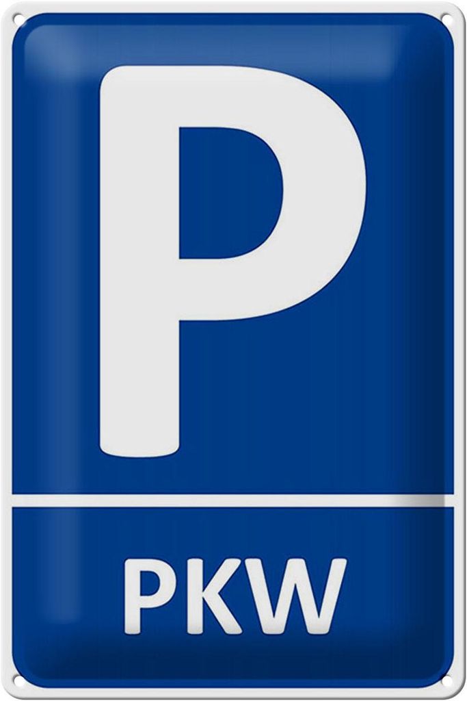 Blechschild Parkplatz, 30 x 20 cm, Blechschilder Parking