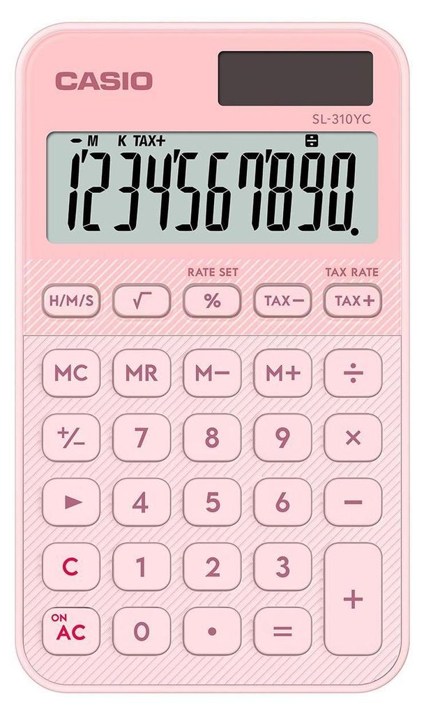 Casio SL-310YC Taschenrechner Tasche Einfacher Taschenrechner Hellrosa