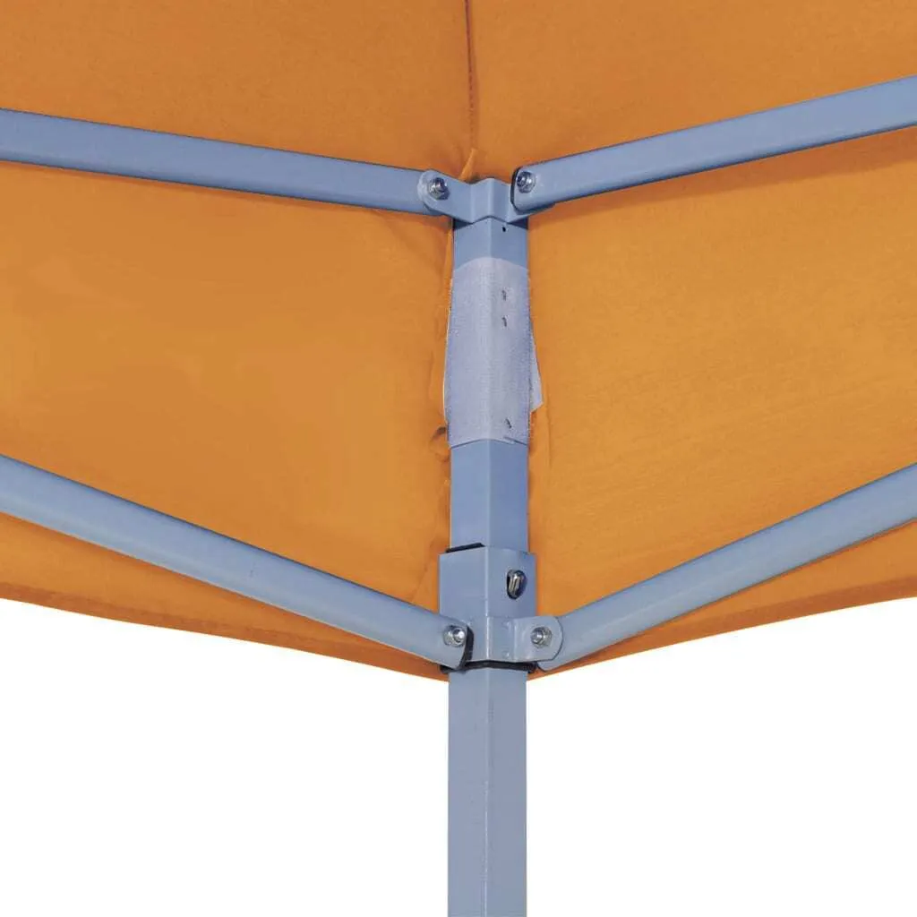 Bâche de toit pour tonnelle 4x3m Orange en toile polyester 270g/m²