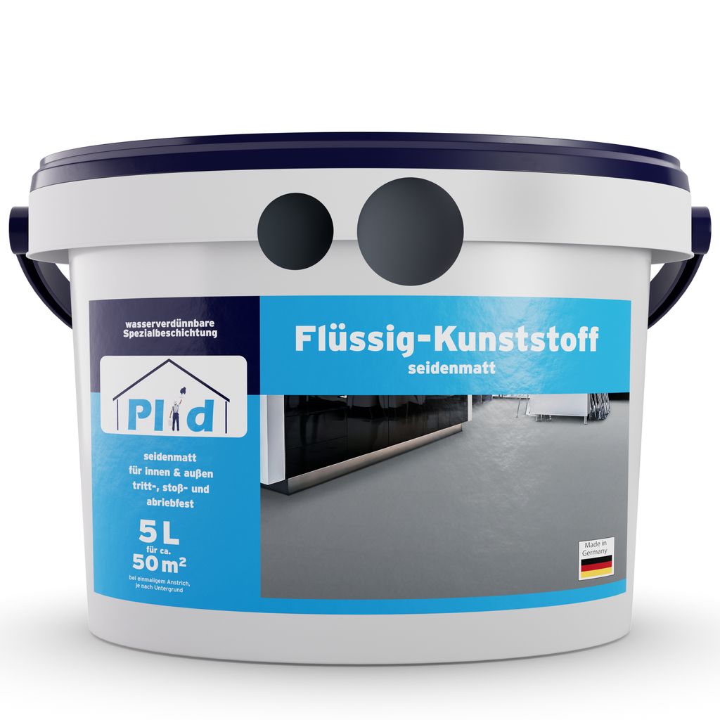 Plid Flüssigkunststoff für Innen & Außen, Silbergrau 5L für Produktbild 