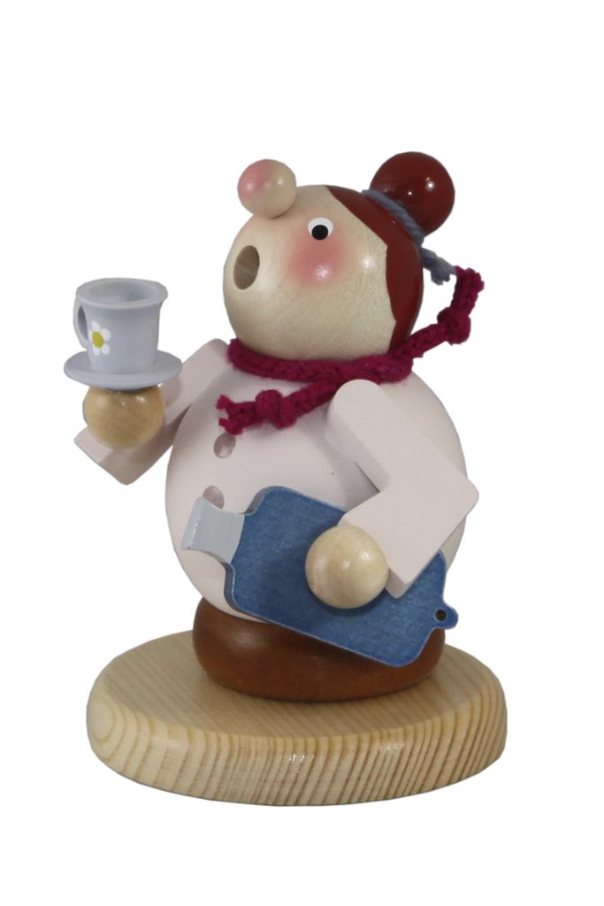 Räuchermann Schlafmütze Oma Höhe 11cm NEU Produktbild 