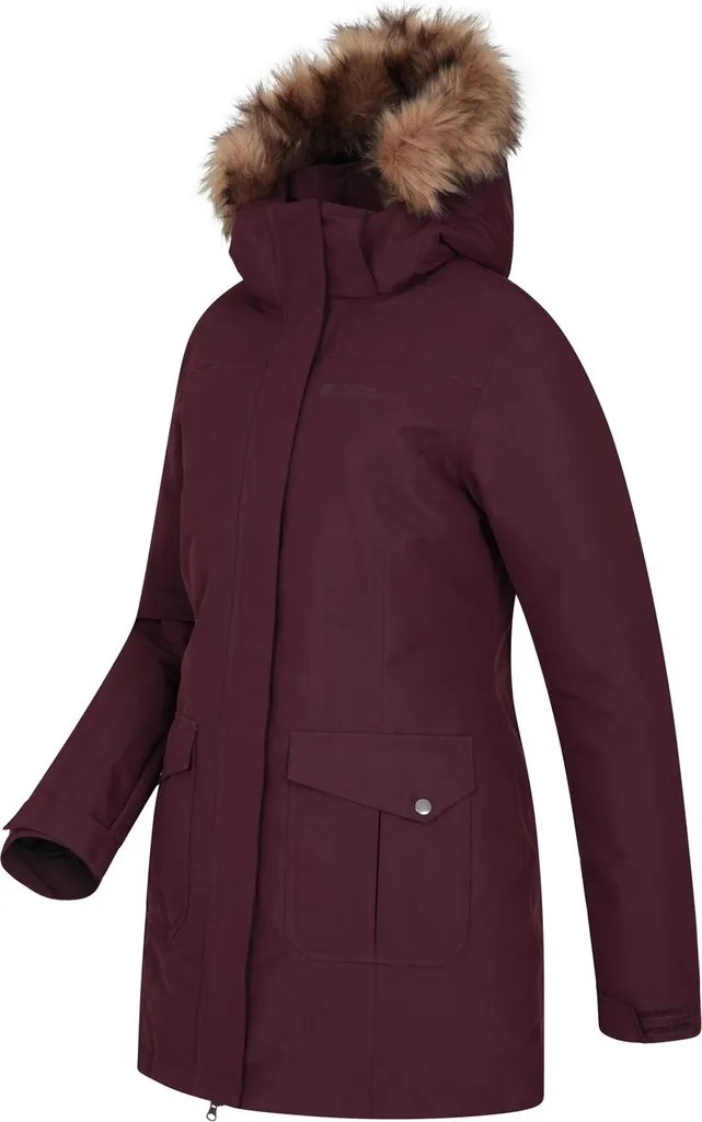 Blouson matelassé bordeaux Tarka II chaud et résistant Mountain Warehouse