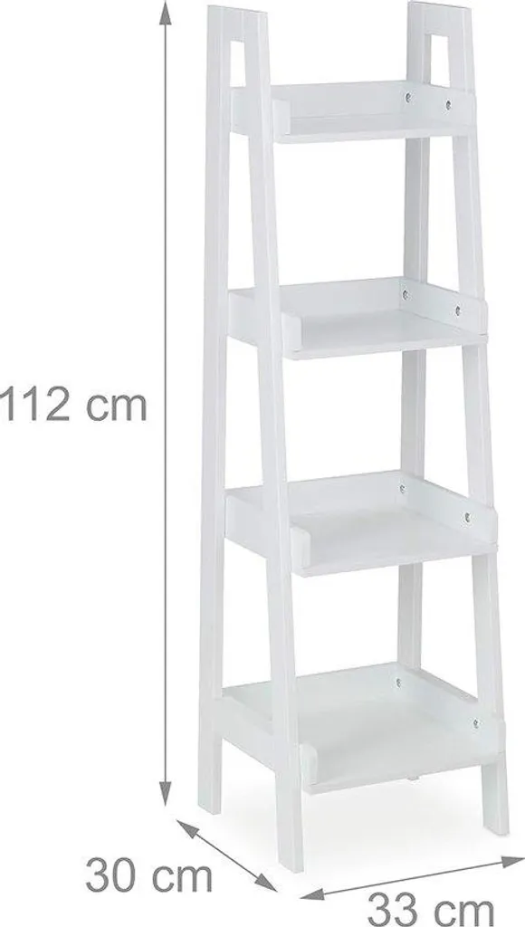 Bibliothèque colonne étroite 112 cm de haut pour rangement de salon