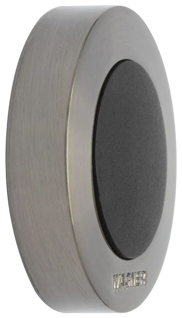 Protection murale pour poignée de porte - Butée design titane à coller 40mm