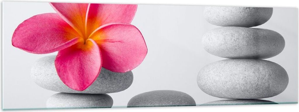 Bilder auf glas - Spa buddhismus ruhig blume - 160x50cm - Glasbilder - Wandbilder - Kunstdruck - zum Aufhängen bereit - Wanddekoration aus Glas - ...