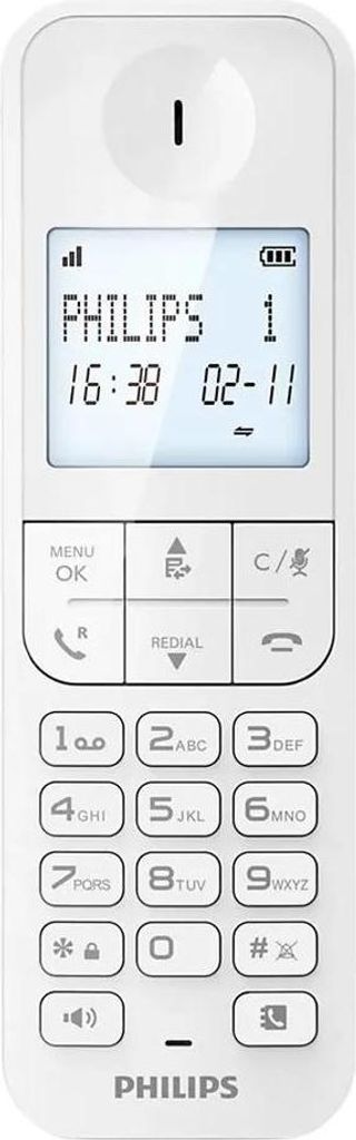 Philips Festnetztelefon D2701w Durchsichtig Durchsichtig One Size