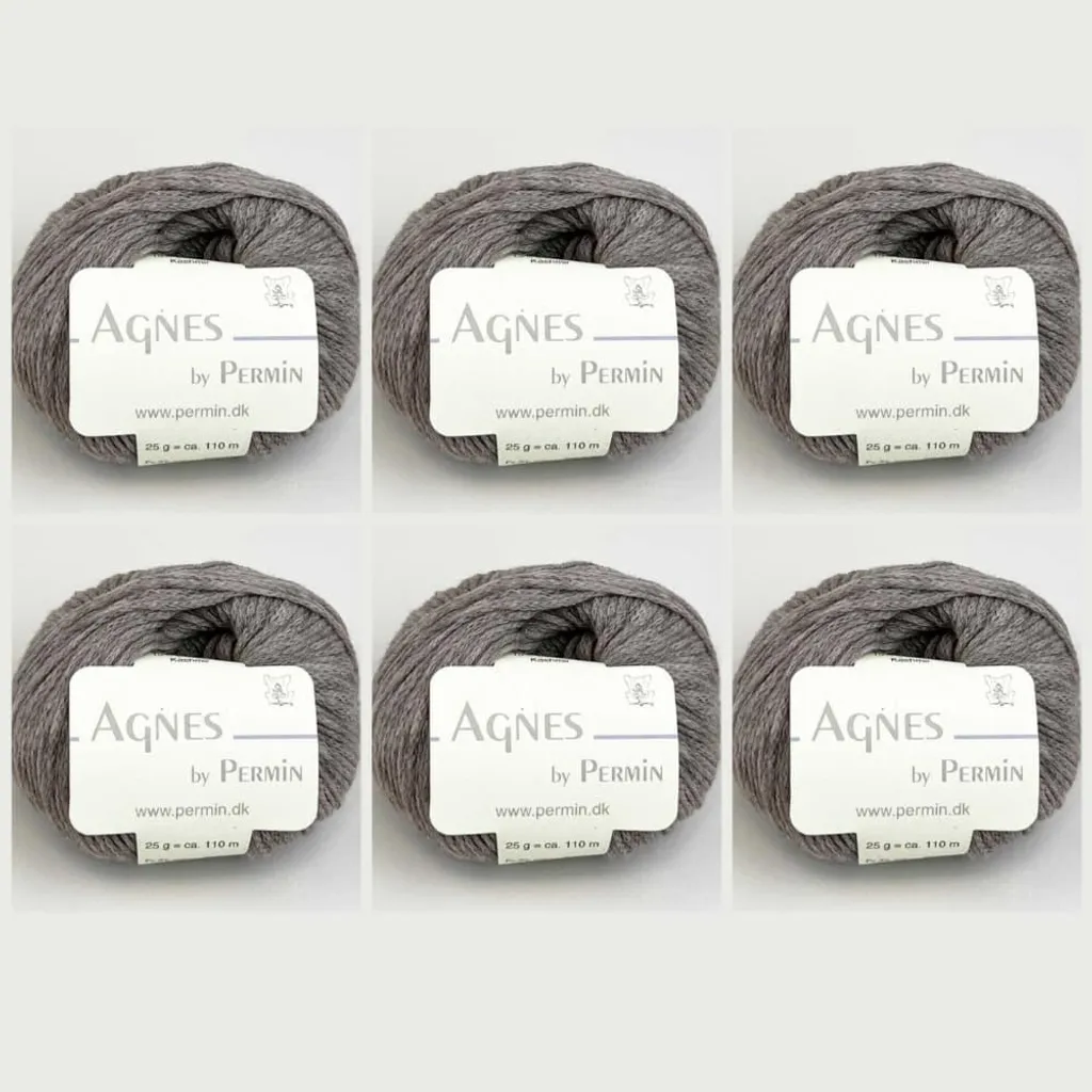 Fil Laine Doux Agnes by Permin Yak Cachemire Café au Lait 6 Pelotes