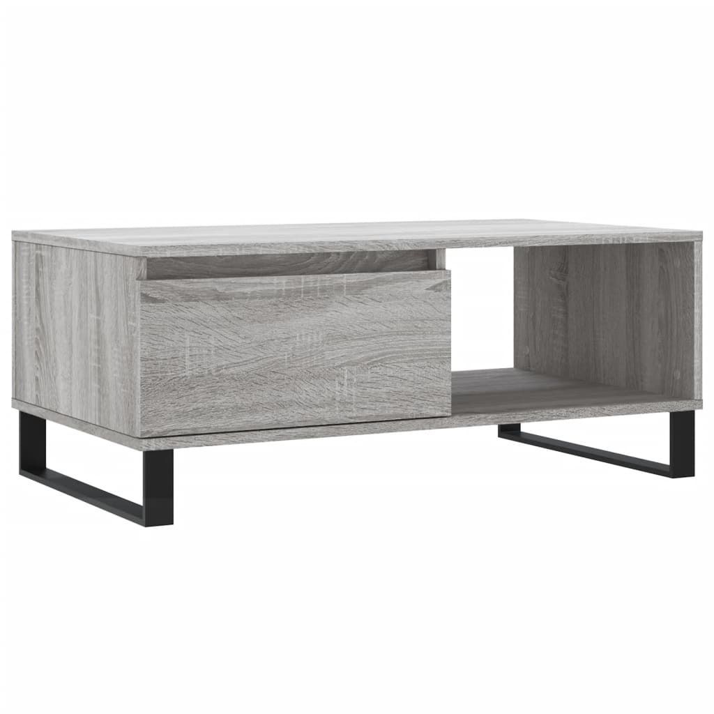 Tavolino da salotto vidaXL grigio Sonoma 90x50x36,5 cm in Immagine del prodotto 