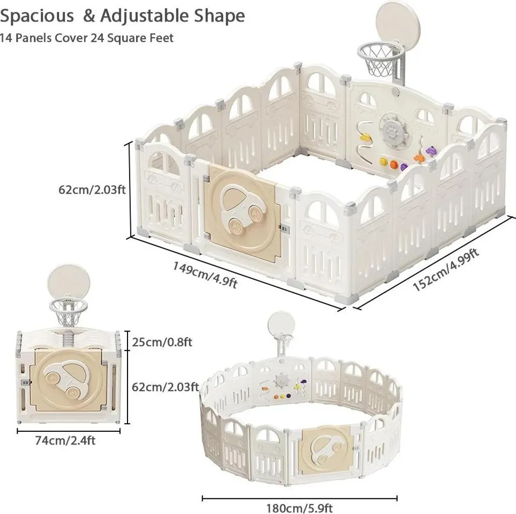 Aire de jeux bébé sécurisée : solution anti-choc avec mur interactif