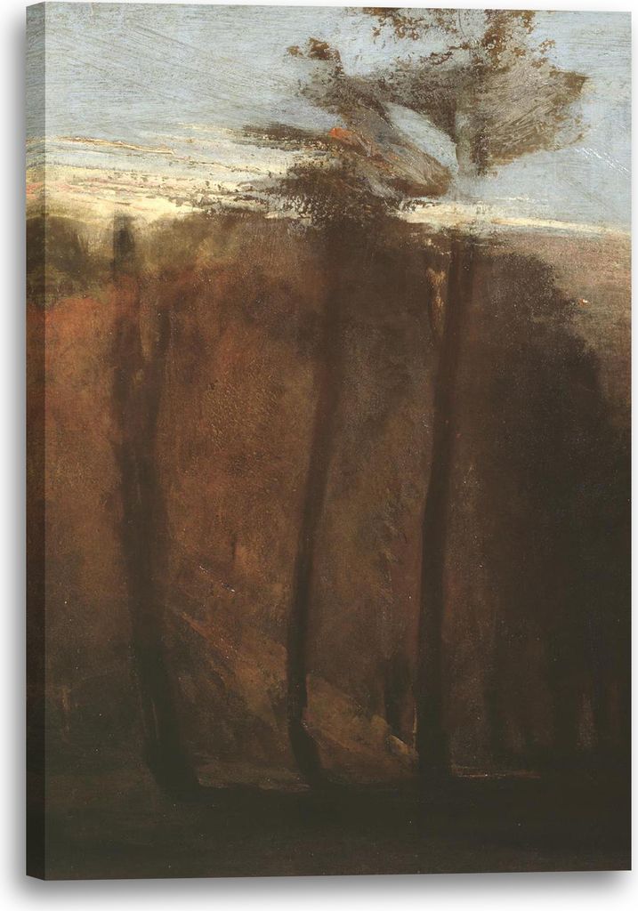 Leinwandbild (80x120cm): William Turner - An Avenue of Trees, echter Holz-Keilrahmen inkl. Aufhänger, handgefertigt in Deutschland
