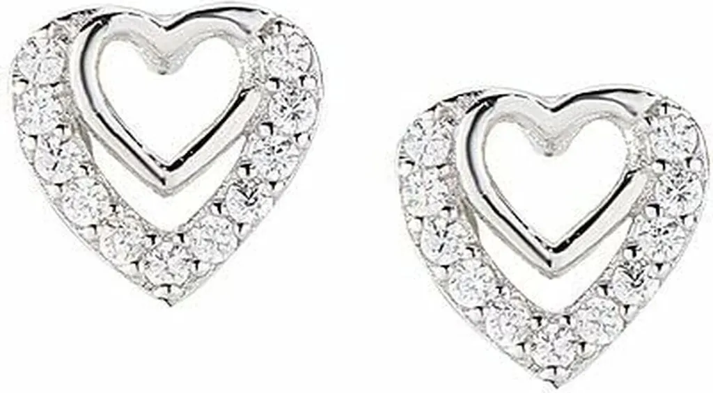 Set 3 Orecchini In Argento 925 SilberDream Con Zirconi, Modello SDS615FW – Fiori Colorati Effetto 3D