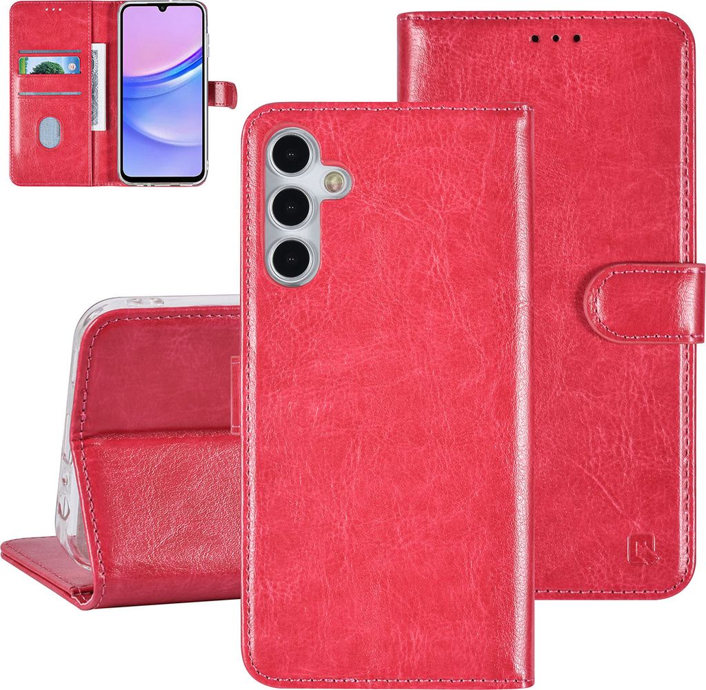 UNIQ Accessory Galaxy A15 5G Book type case - Card holder - Hot Pink