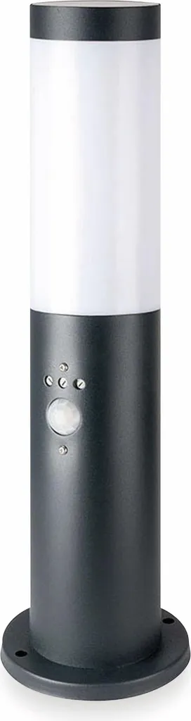 V-TAC Lampe LED sur pied 45cm avec détecteur de mouvement IP44 E27 Anthracite