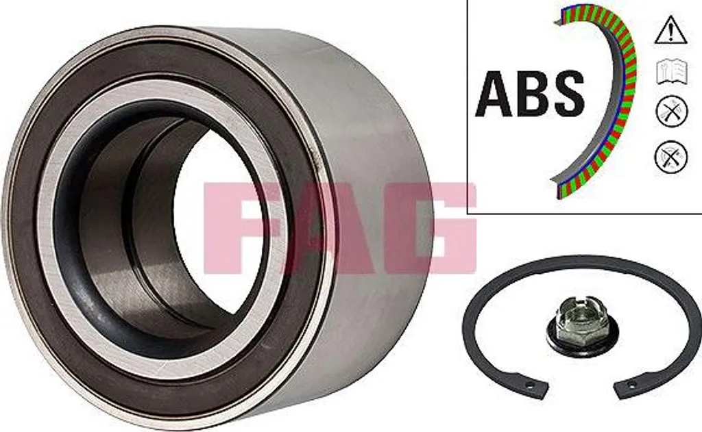 Roulement de roue robuste FAG 713 6789 50 avec moyeu pour Ford Kuga