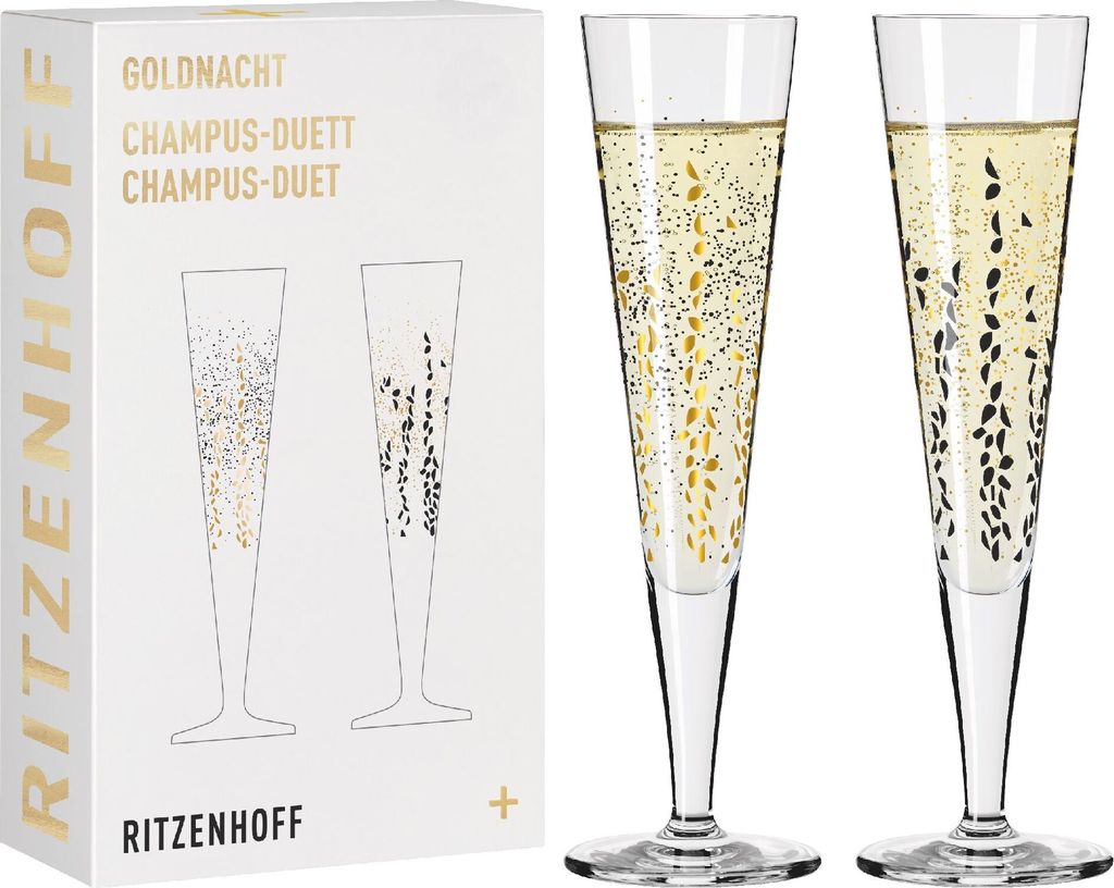 Goldnacht Champagnerglas-Set H23 Von Romi Bohnenberg Produktbild 