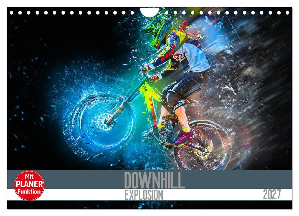 Downhill Explosion (Wandkalender 2027 DIN A4 quer), CALVENDO Monatskalender