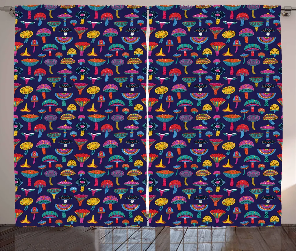 Tenda Multicolore ABAKUHAUS 280x175 cm - Stile Funky Anni 60