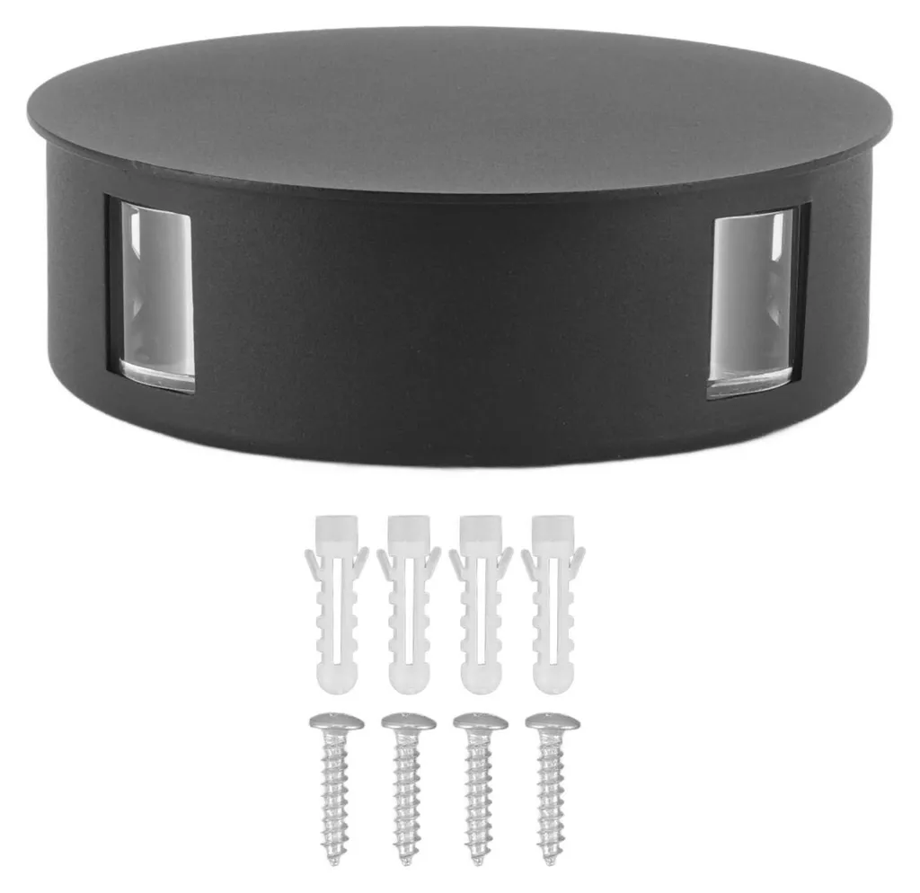 Luminaire mural extérieur LED rond 12W étanche pour jardin et salon