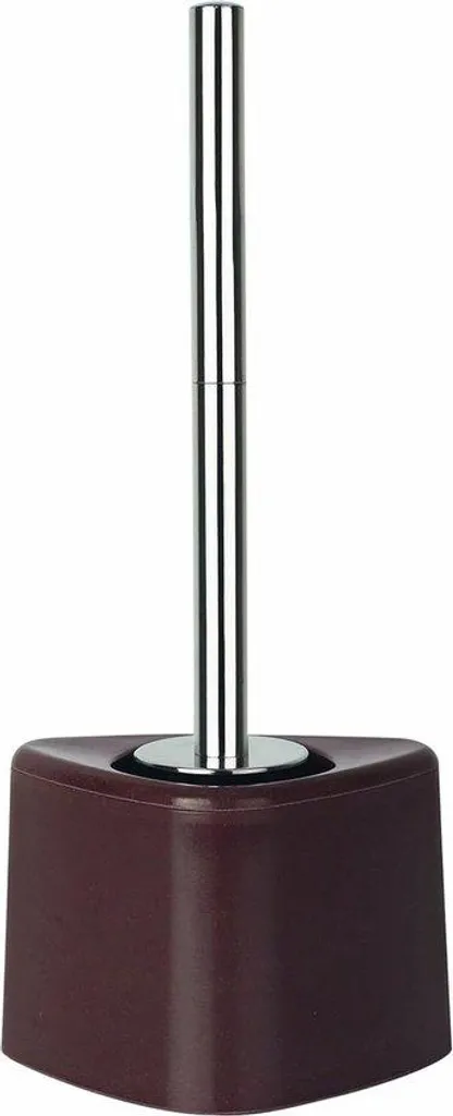 Porte-brosse de toilettes design marron pour décoration salle de bain