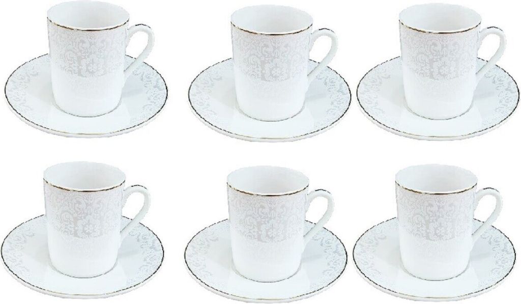 Schäfer Espresso-Service Kaffeetassen-Set 12-teiliges Espresso-Set 80 ml Volumen