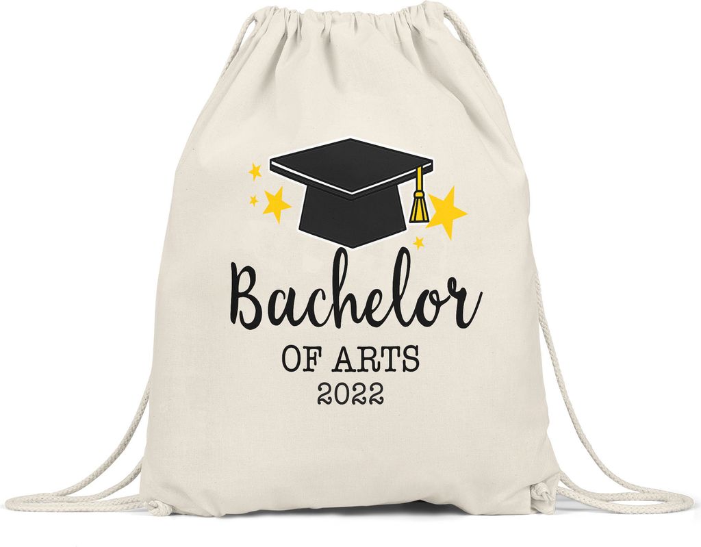 Bachelor of Arts 2022 Turnbeutel Gymsack Abschluss Geschenk Studium Absolvent Bachelorabschluss Uni