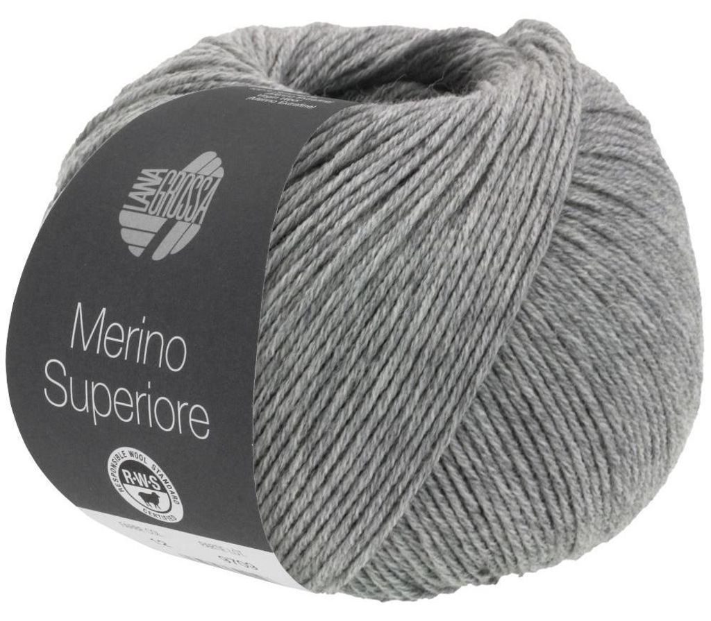 Lana Grossa - Merino Superiore 0005 hellgrau Produktbild 