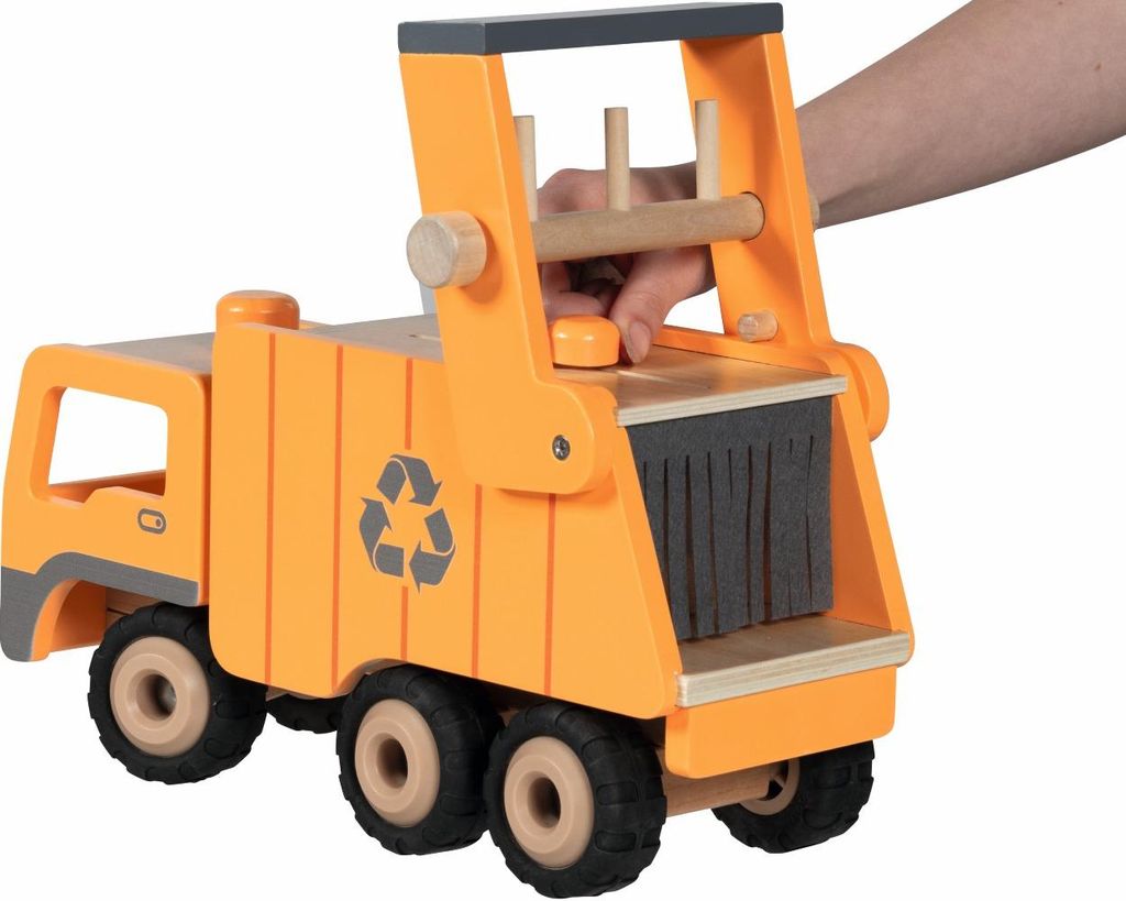 Goki 55848, Müllwagen, 3 Jahr(e), Holz, Metall, Gelb, Produktbild 