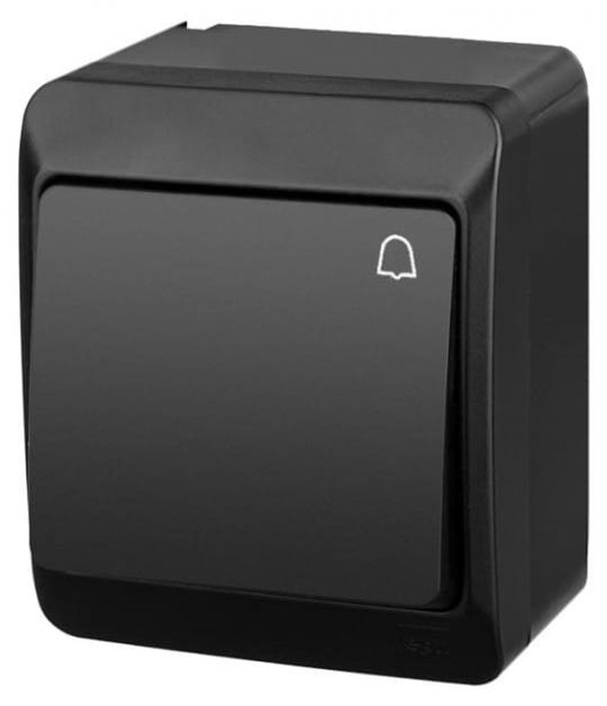 HERMES Hermetischer Türklingelschalter IP44 schwarz IP44 Produktbild 