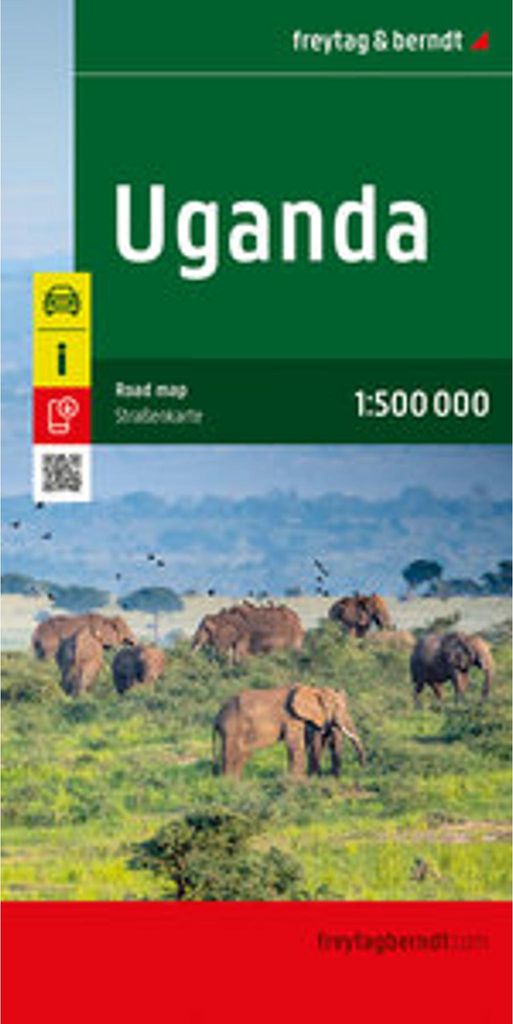 Ouganda, carte routière 1:500.000, freytag & berndt Image du produit 