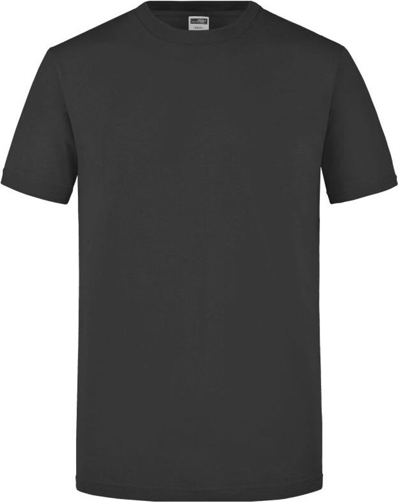 Men's Slim Fit-T Figurbetontes Rundhals-T-Shirt graphite, Gr. M