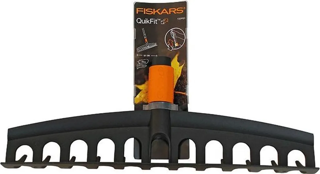 Rastrello Ecologico QuikFit Fiskars - Ideale per Orto e Bio-Giardinaggio - 6