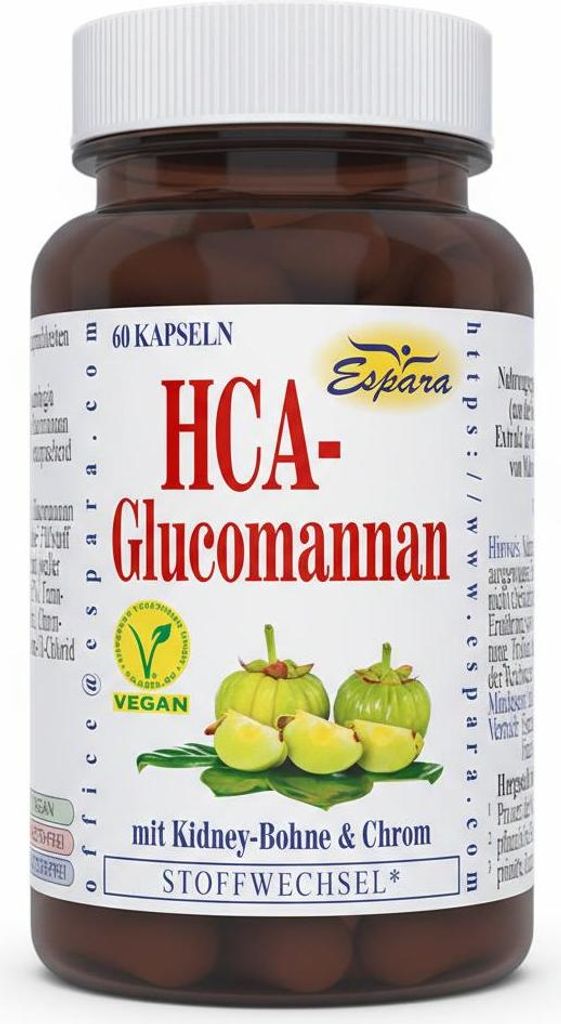 Espara HCA-Glucomannan Kapseln, 60 Stueck, Nahrungsergaenzungsmittel
